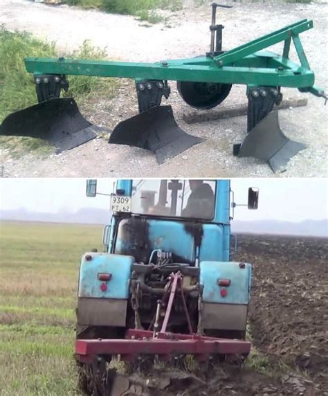 Варианты регулировки глубины пахоты на мотолебедке