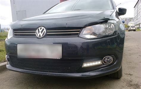 Включение дневных ходовых огней на автомобиле Volkswagen Polo