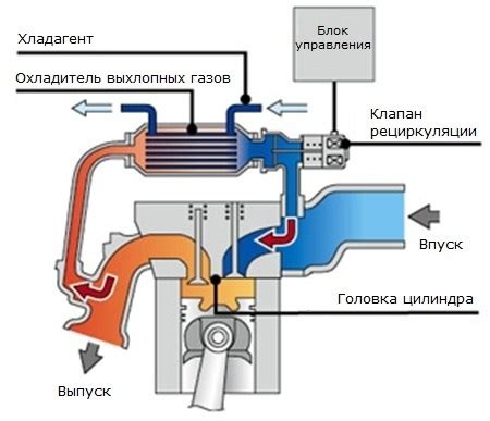 Значение и назначение клапана ЕГР