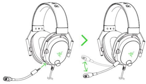 Настройка уровня чувствительности записи на наушниках Razer Blackshark V2 X