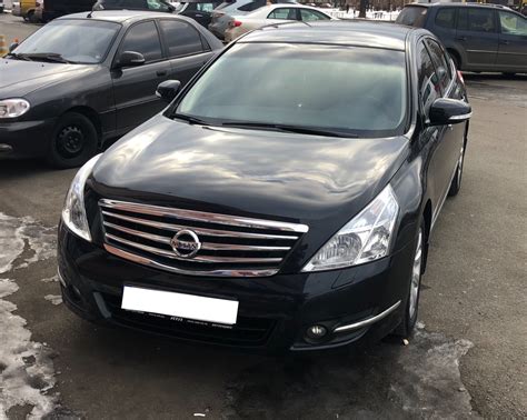 Опознавание моторного отсека на автомобиле Nissan Teana J31