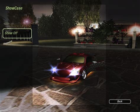 Основные центры изменения цвета автомобиля в игре Need for Speed: Underground 2