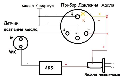 Подключение датчика давления масла: разъяснение проводки