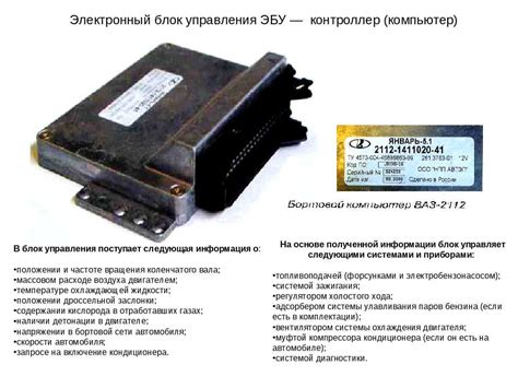 Роль и расположение электронного блока управления в автомобиле: влияние на его функциональность